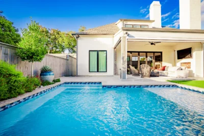 Pool Covered Patio Midway Hollow Dallas TX